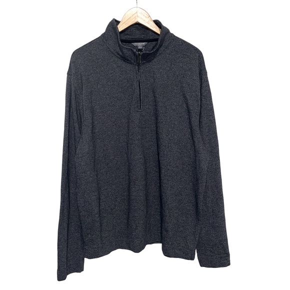 Van Heusen Flex 1/4 Zip Gray Pullover Sweater - Men’s XXL - Picture 6 of 11